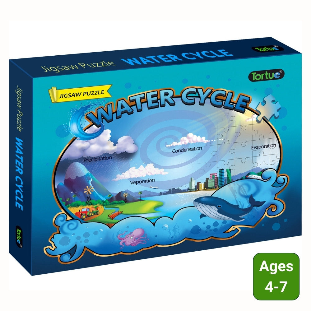 Science Puzzle to Learn The Water Cycle. Improves Motor Skills and Hand Eye Co-Ordination (Educational Puzzle)