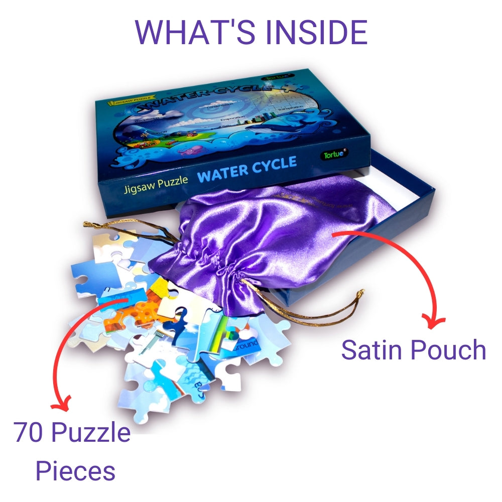 Science Puzzle to Learn The Water Cycle. Improves Motor Skills and Hand Eye Co-Ordination (Educational Puzzle)