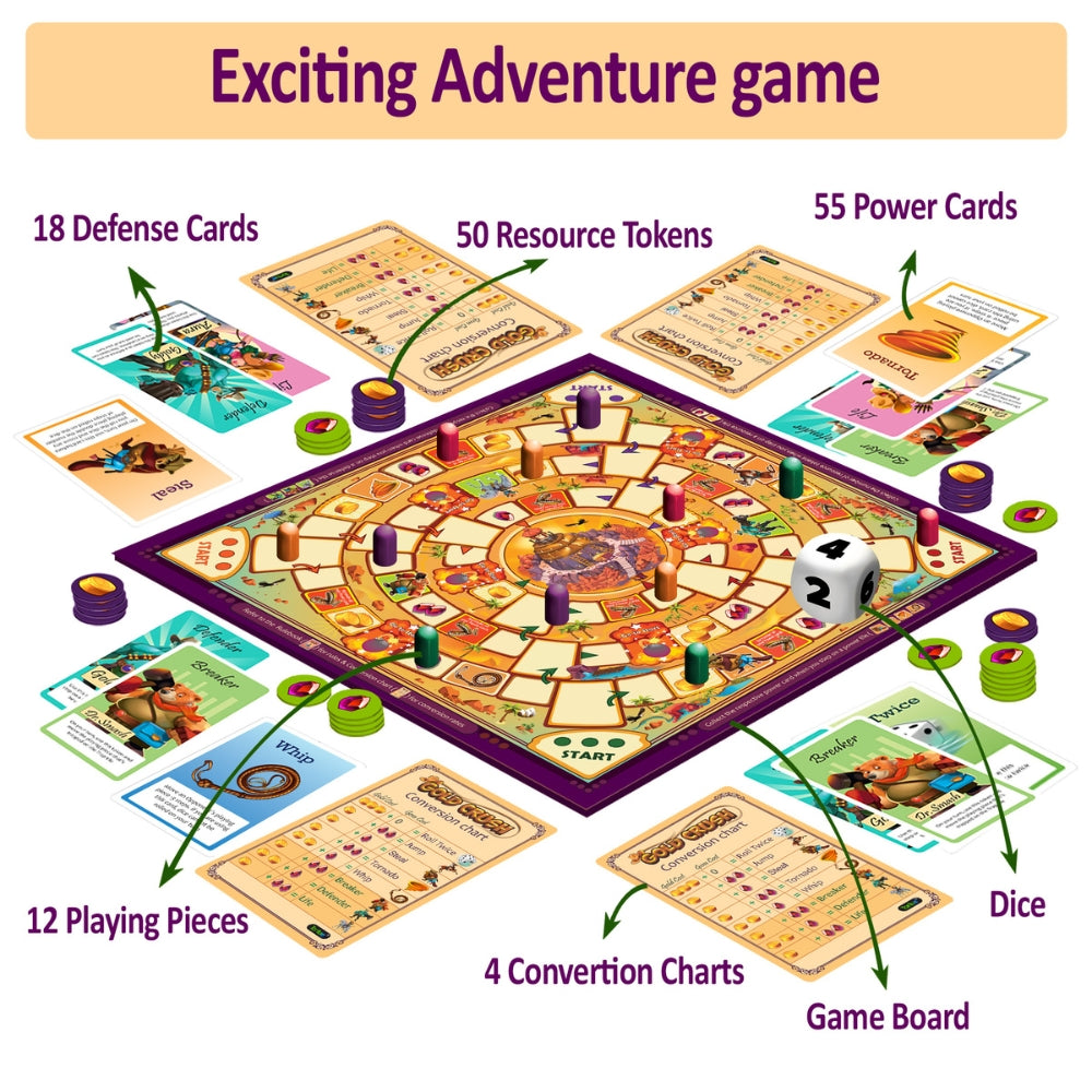 Gold Crush: Treasure Hunt Game for Kids 7-12