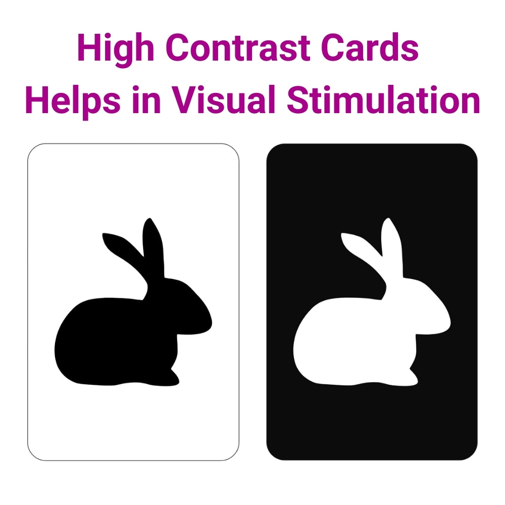 High-Contrast Baby Flash Cards for Infants