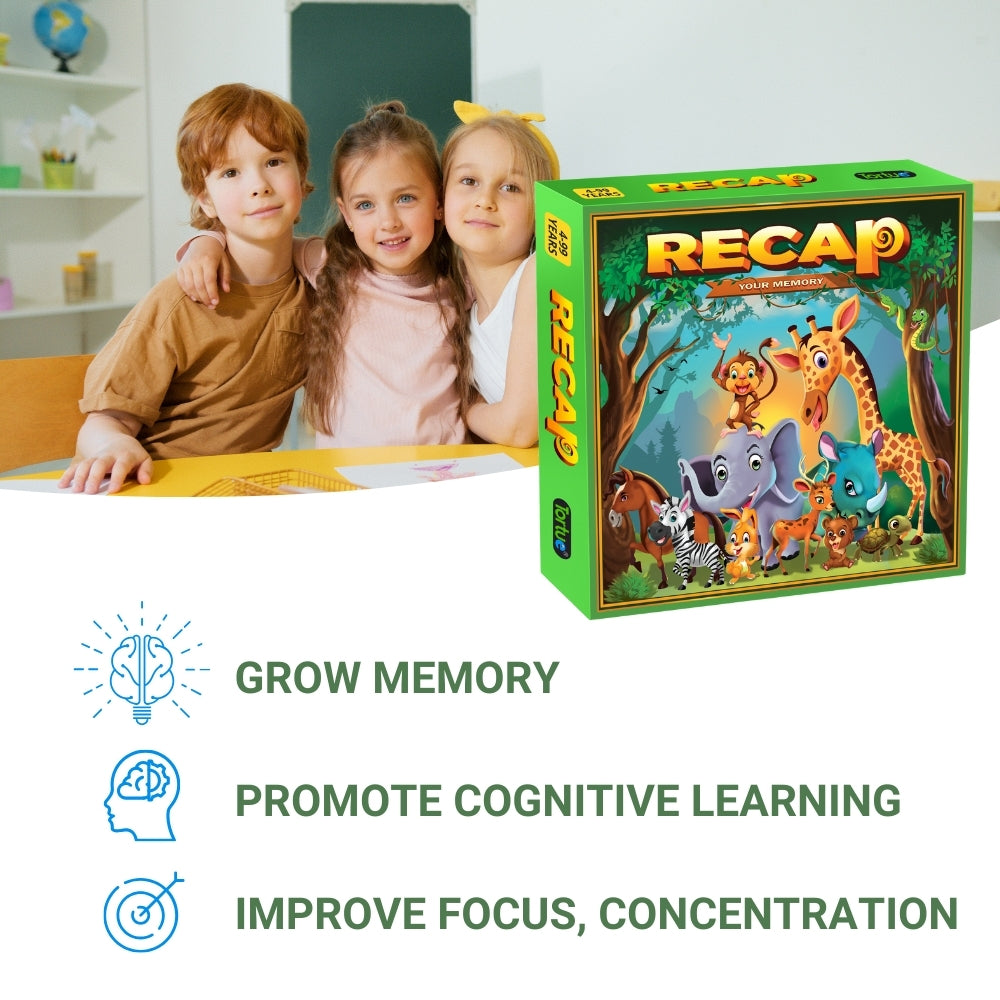 Recap Memory Board Game for Kids Age 4+